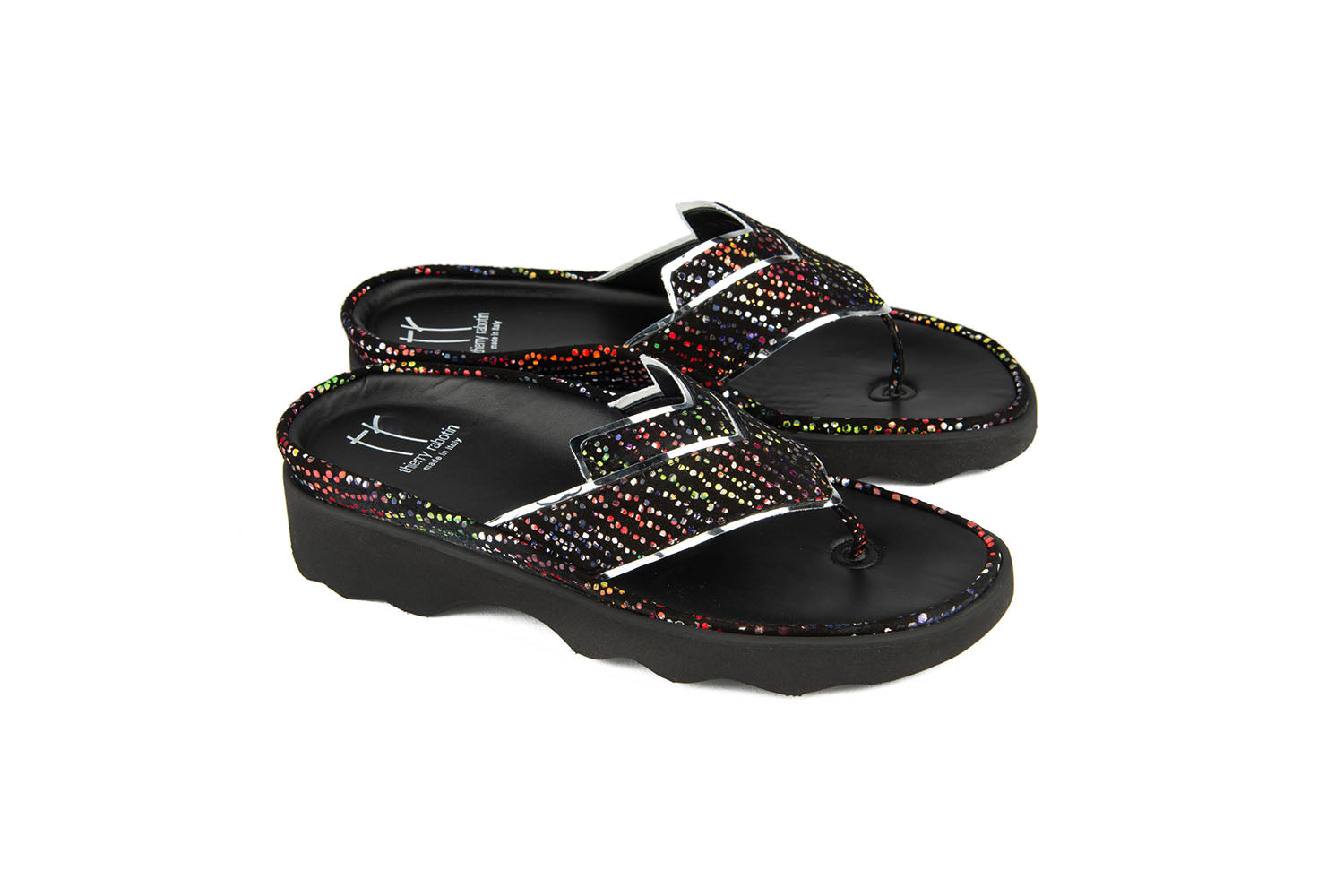 WONDER BLACK PRINTED SUEDE – Thierry Rabotin